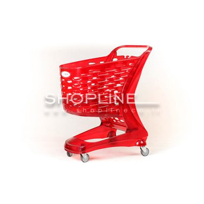 چرخ خرید فروشگاهی 90 لیتری رنگ قرمز مات - ساخت ایتالیا