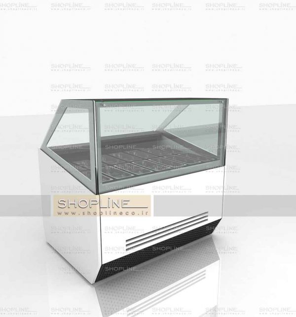 تاپینگ بستنی 14 بن ماری شیشه تخت سرما داینامیک ساخت ایران