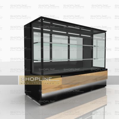 یخچال مکعبی نمای چوبی 200 مدل صنوبر