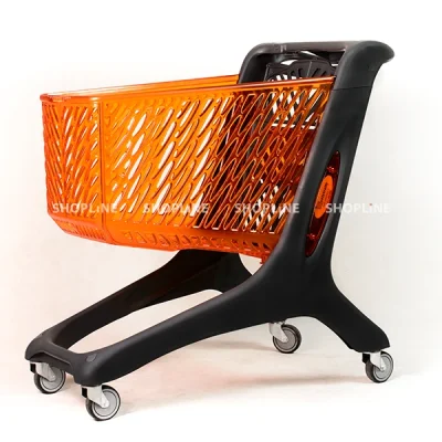 چرخ خرید فروشگاهی 160 لیتری رنگ نارنجی – ساخت ایتالیا