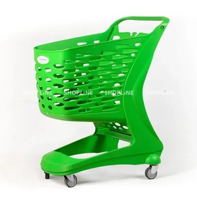 چرخ خرید فروشگاهی 90 لیتری رنگ سبز مات – ساخت ایتالیا