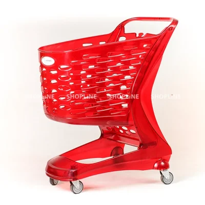 چرخ خرید فروشگاهی 90 لیتری رنگ قرمز مات – ساخت ایتالیا