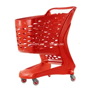 چرخ فروشگاهی 90 لیتری آریا رنگ قرمز ساخت ایران